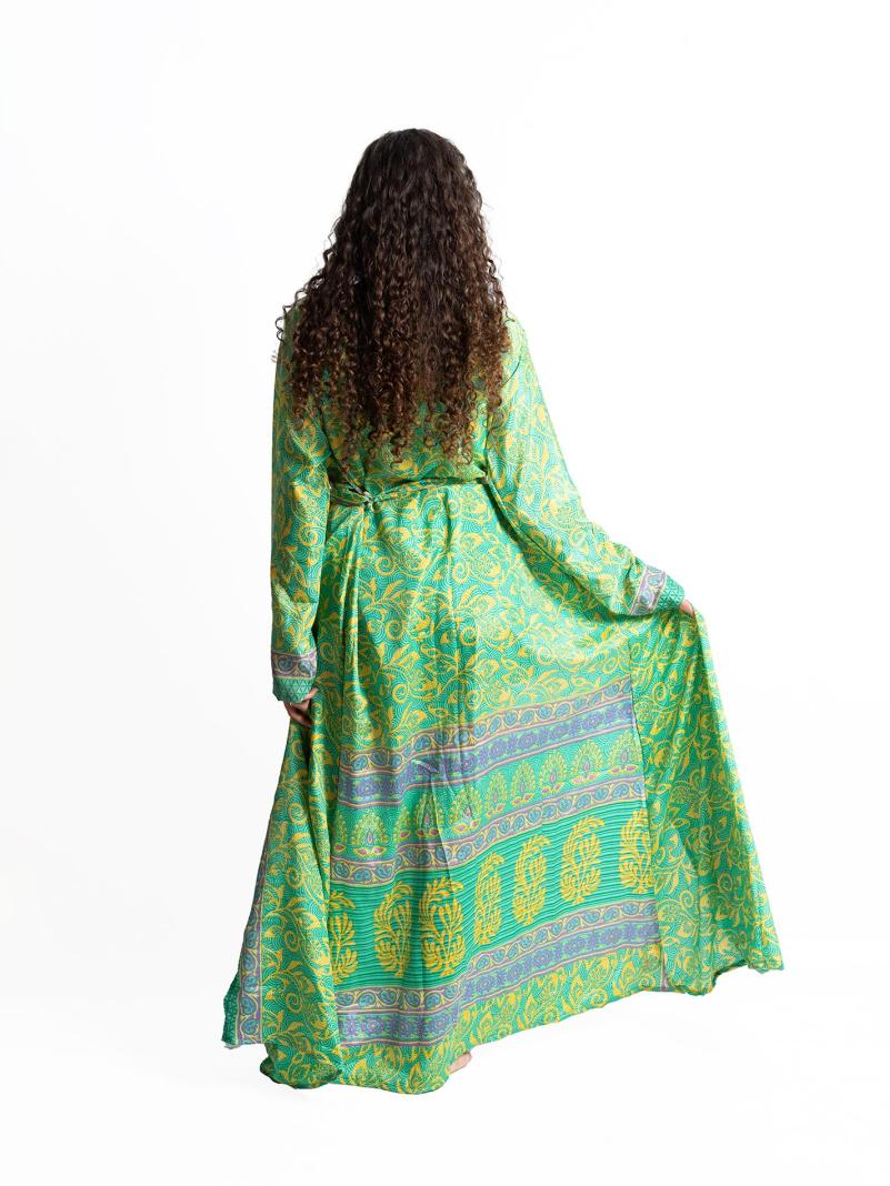Kimono aperto verde - Gujarat
