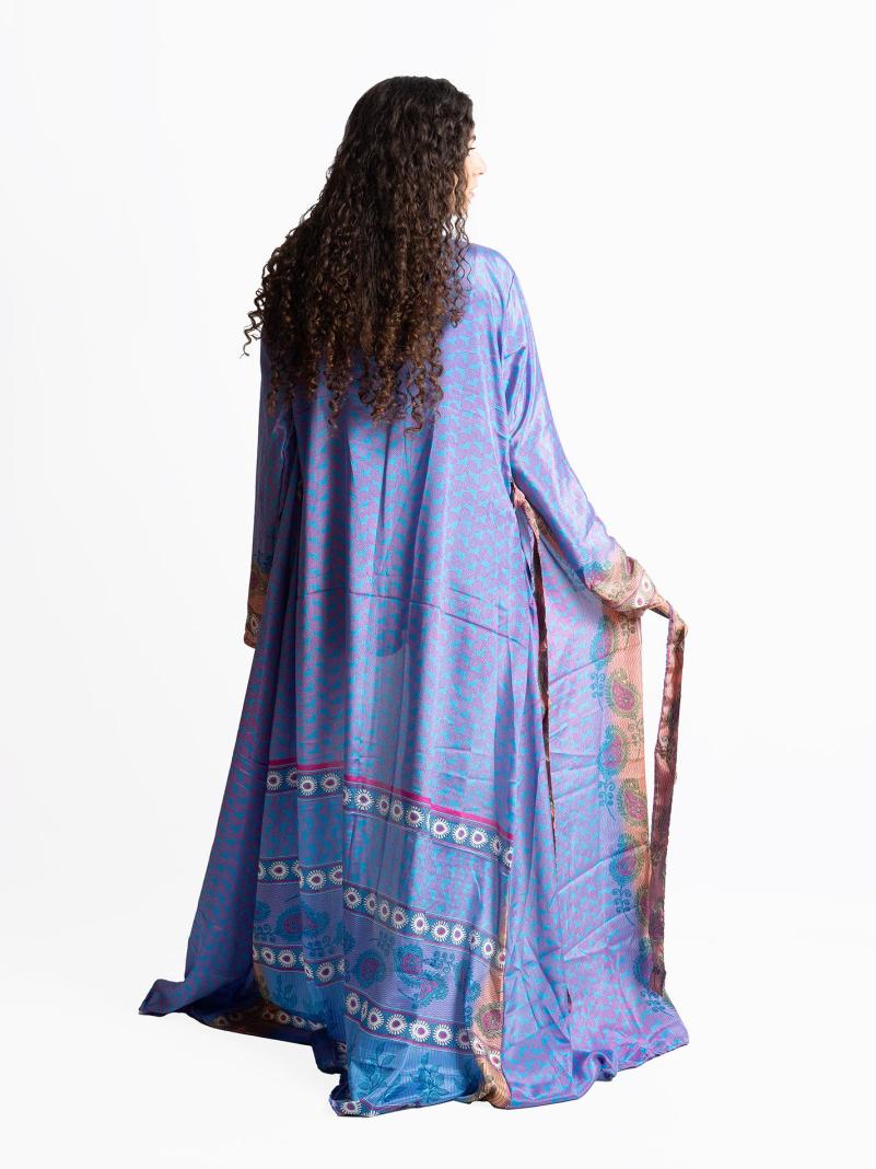 Kimono aperto azzurro - Gujarat