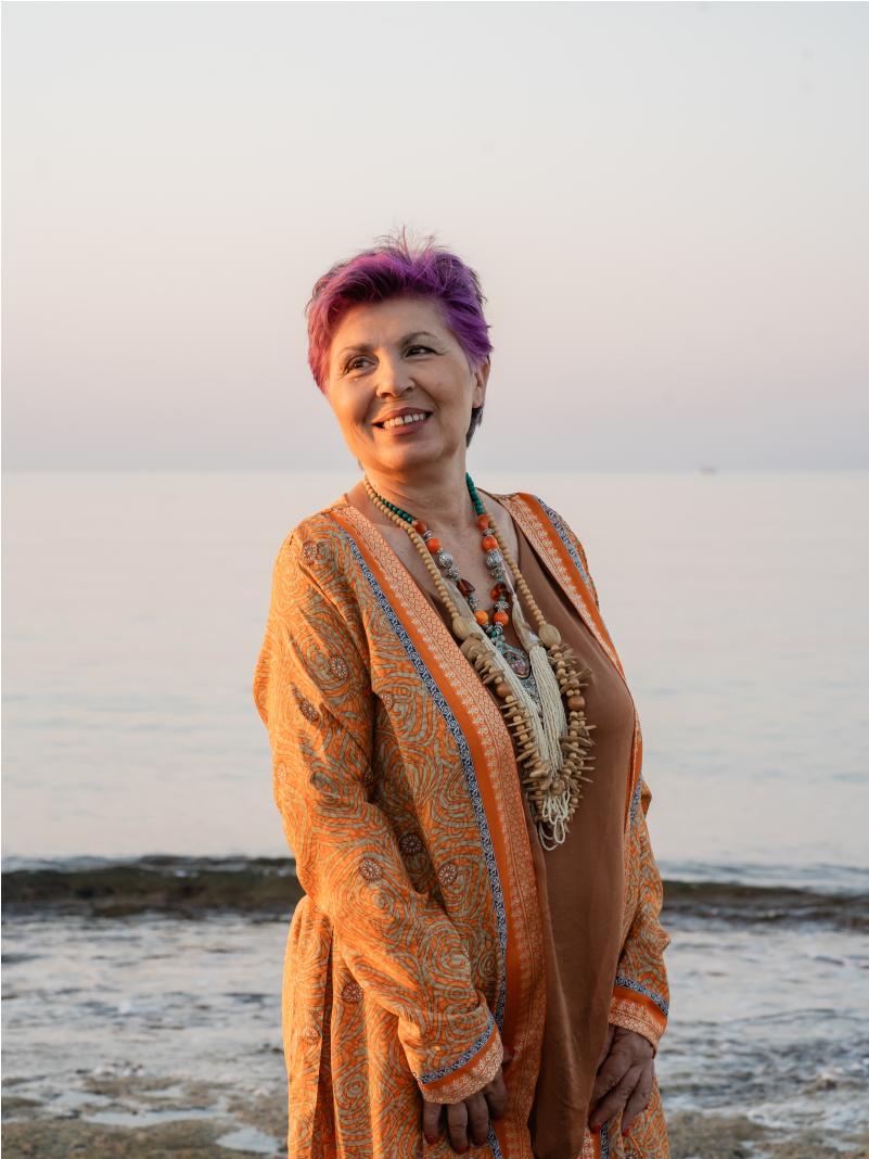 Kimono aperto arancione - Gujarat