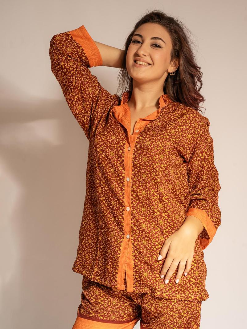 Pigiama in Sari LXL - arancione