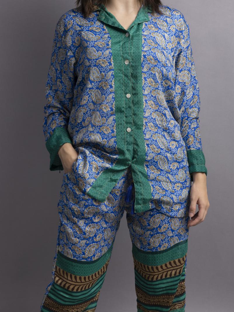 Pigiama in Sari SM - azzurro