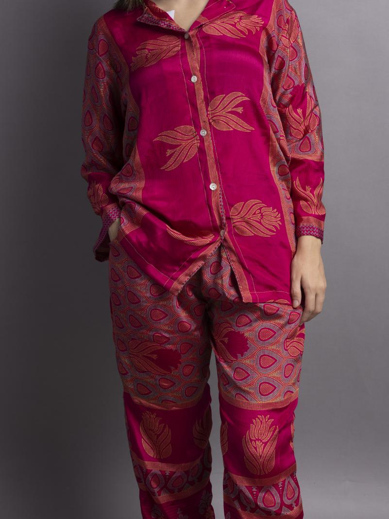 Pigiama in Sari SM - magenta