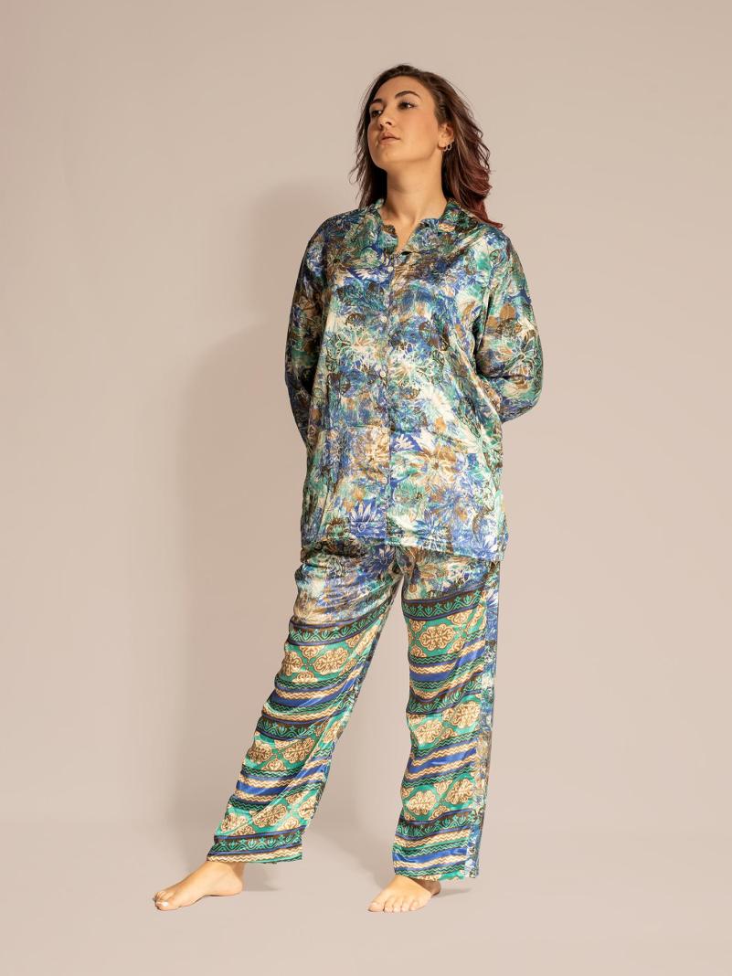 Pigiama in Sari LXL - azzurro