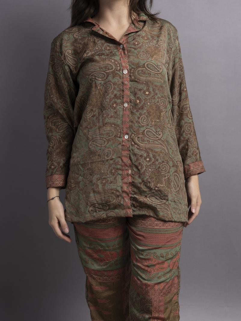 Pigiama in Sari SM - colori della terra