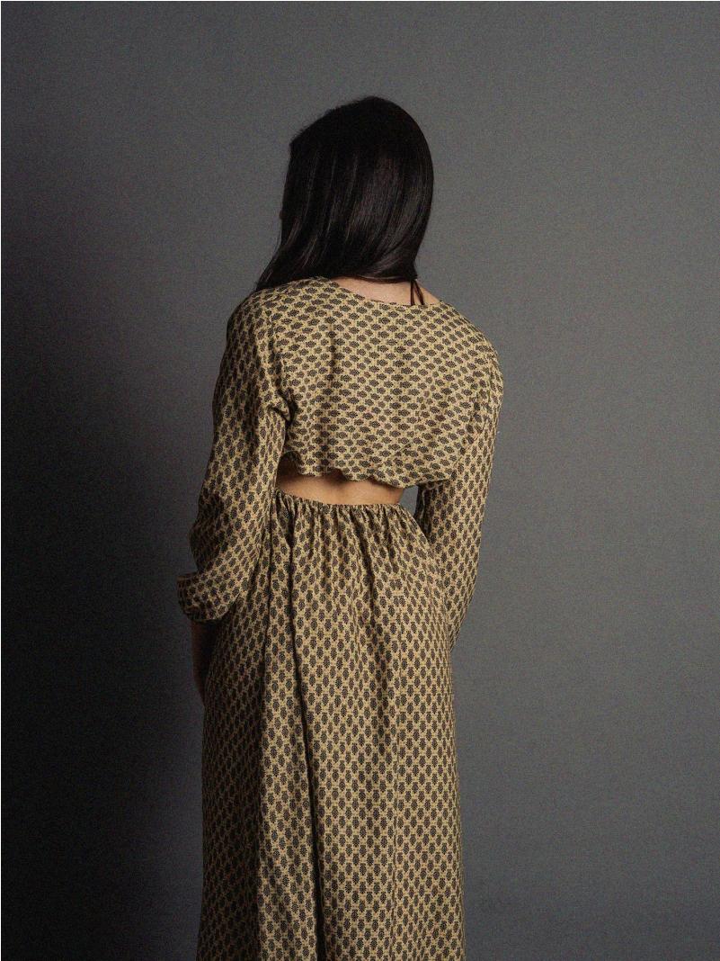 Abito Lungo con Anello ocra - Orissa