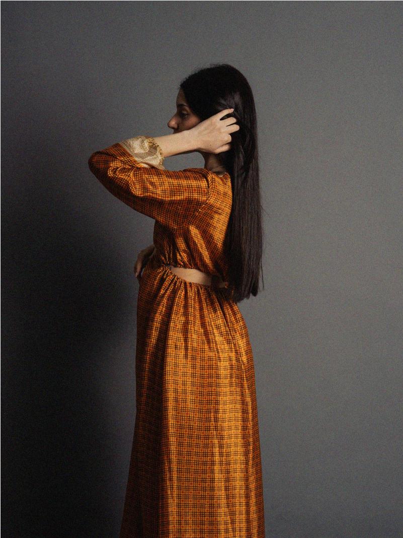 Abito Lungo con Anello arancione - Orissa