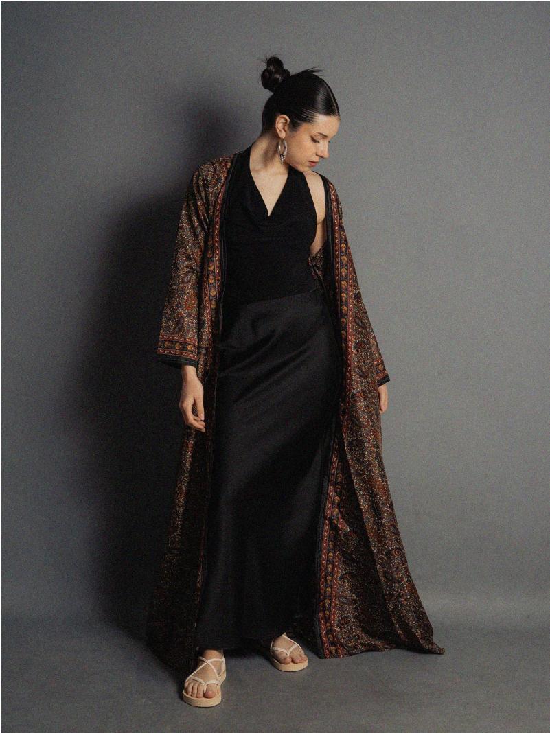 Kimono aperto multicolor - Gujarat