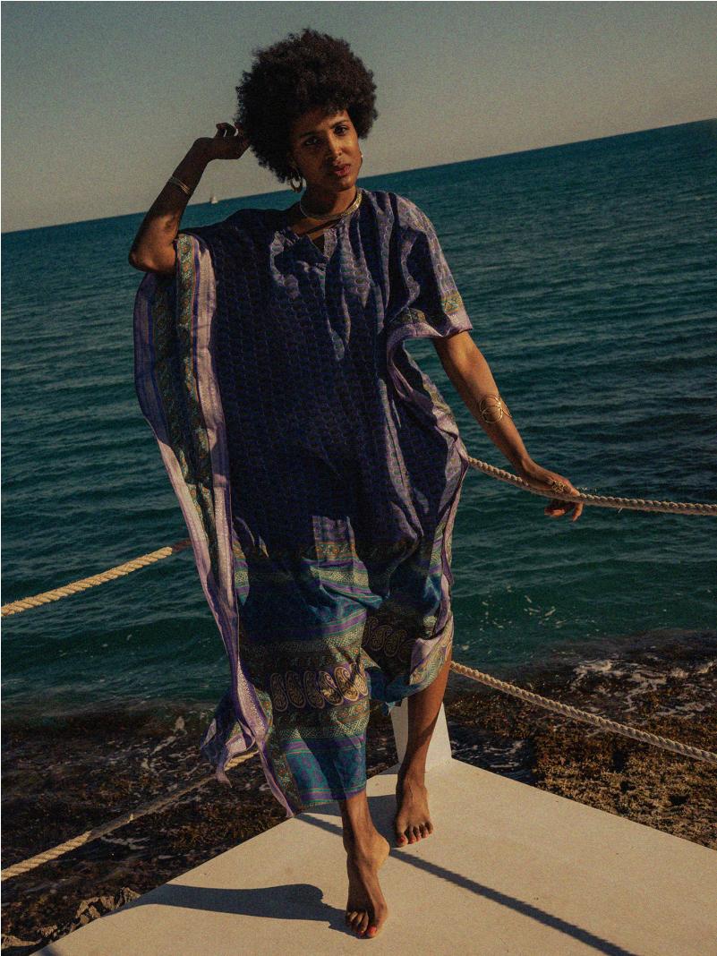 Caftano Lungo glicine