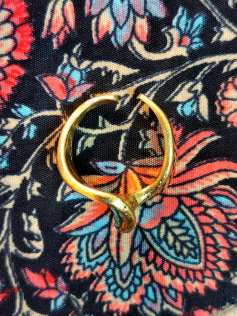 Anello Indiano in Ottone - Onda