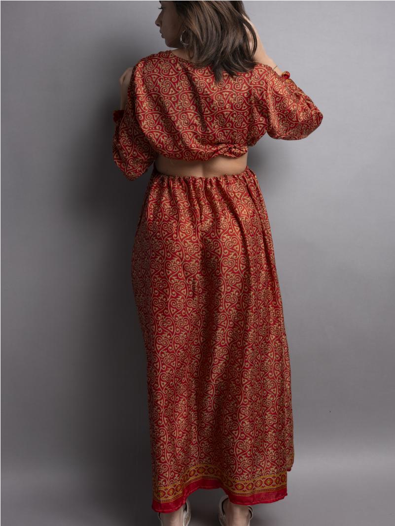 Abito Lungo con Anello rosso - Orissa