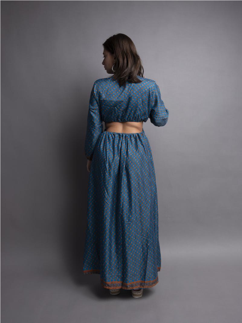 Abito Lungo con Anello blu - Orissa