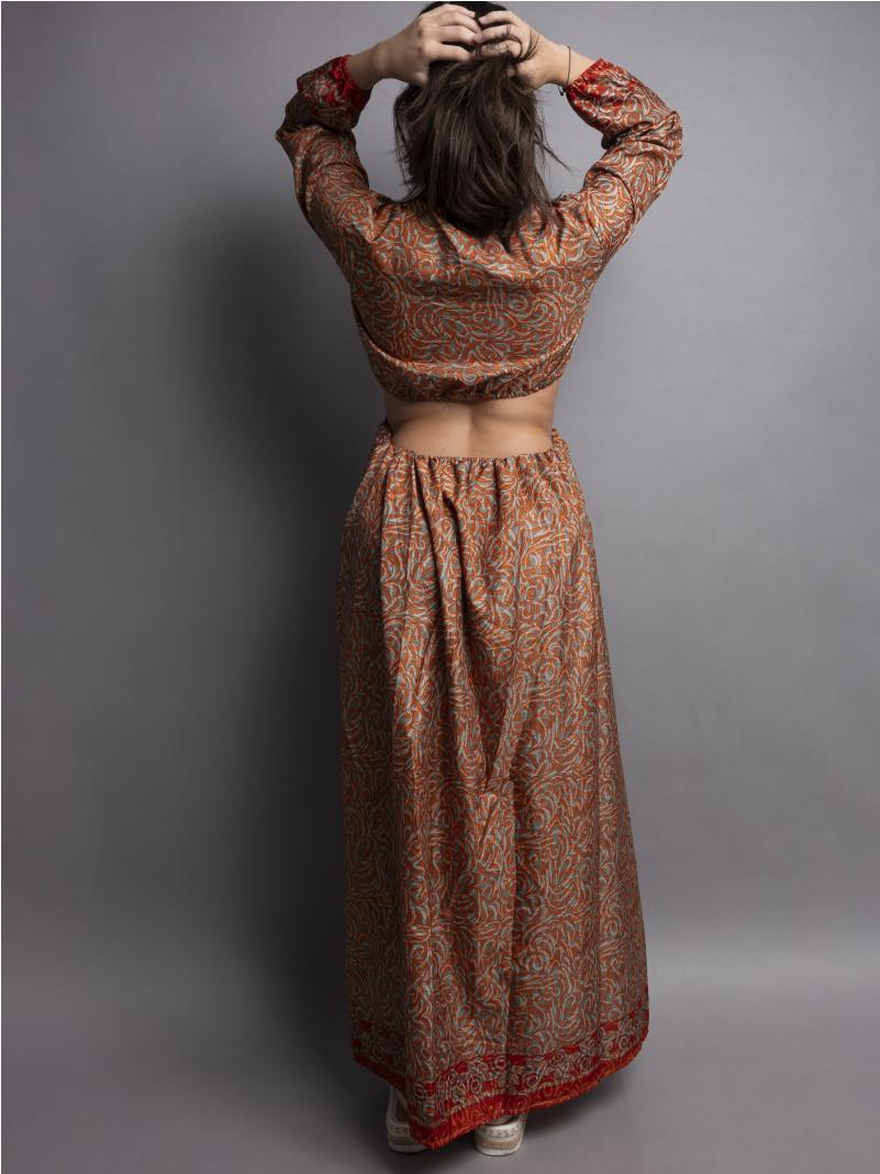 Abito Lungo con Anello arancione - Orissa