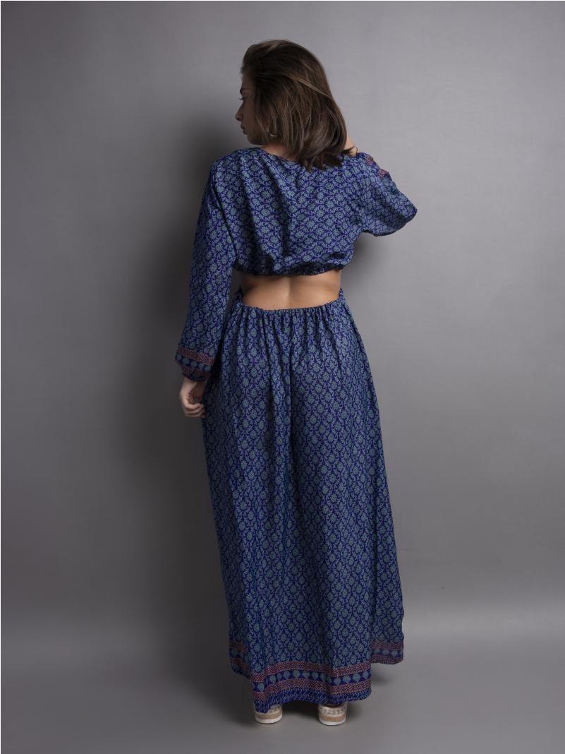 Abito Lungo con Anello blu - Orissa