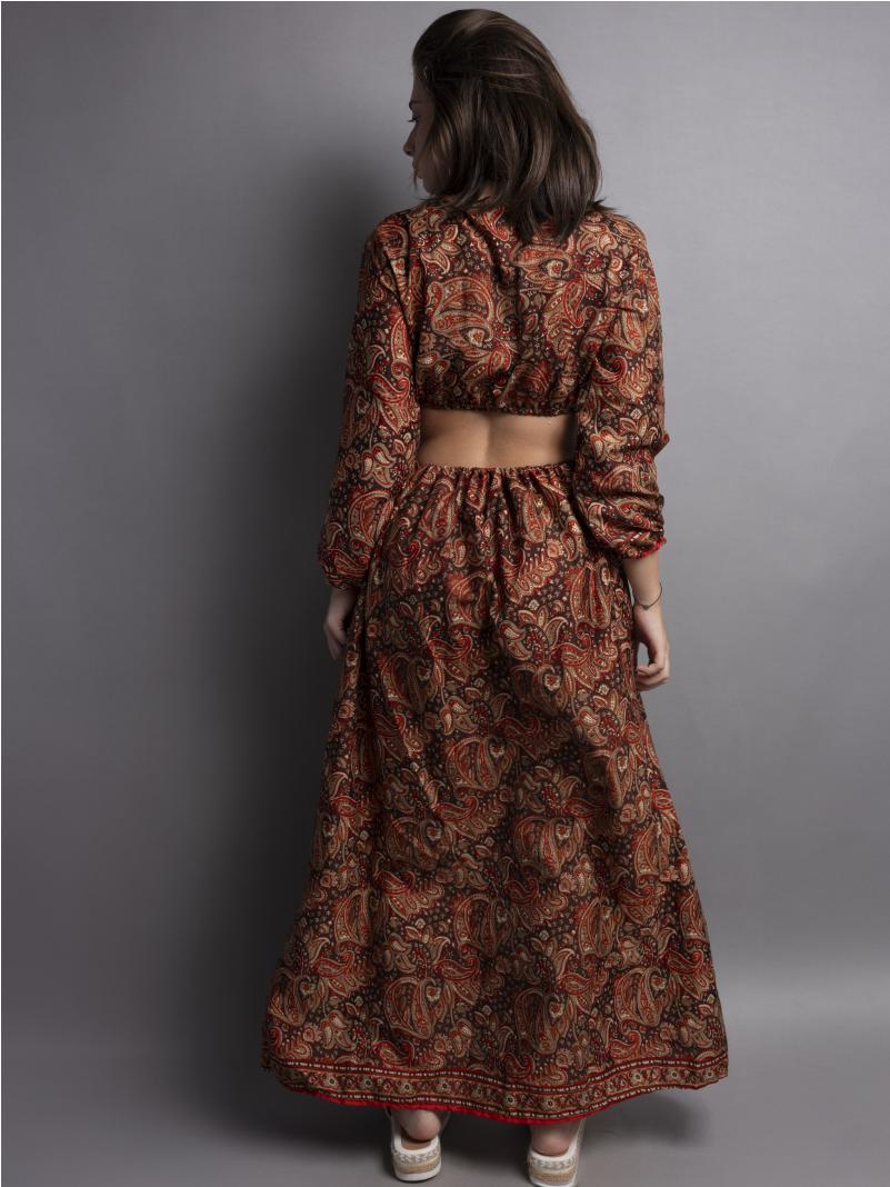 Abito Lungo con Anello rosso - Orissa