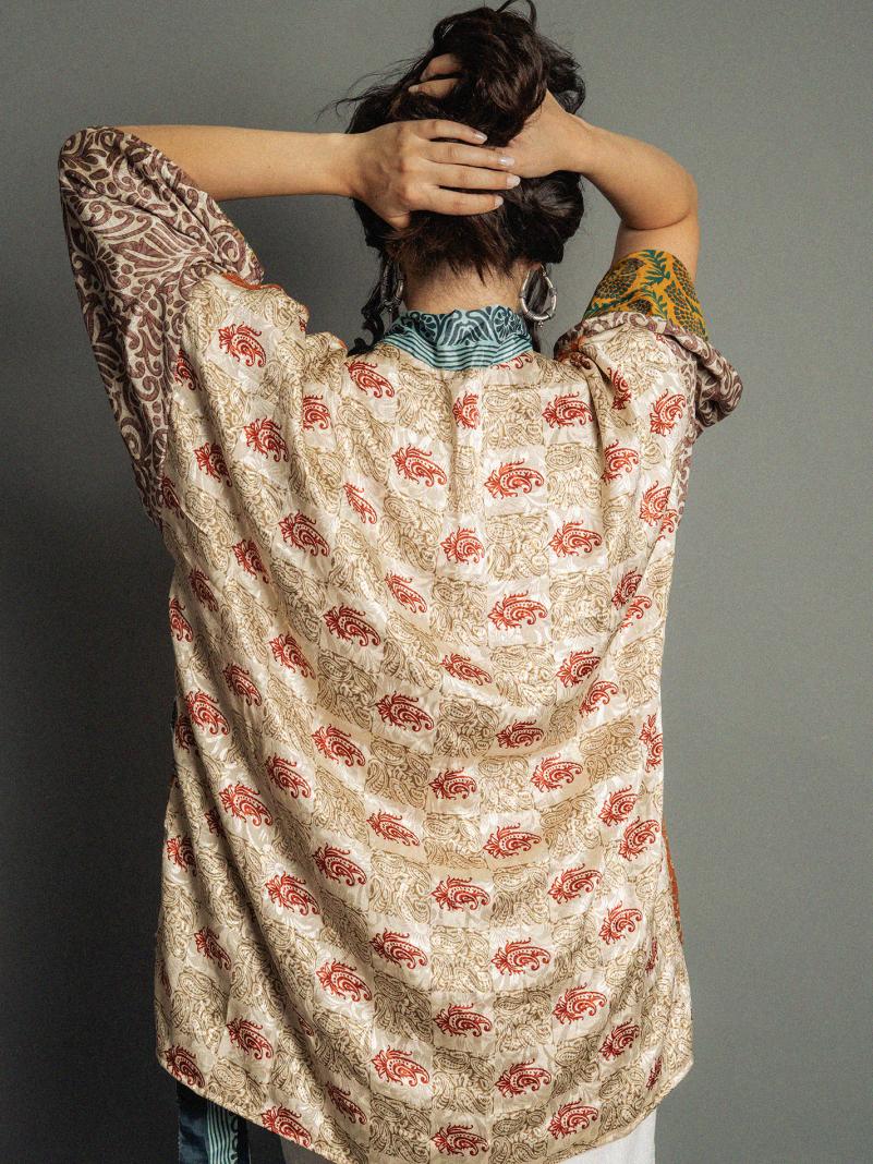 Kimono Corto Patchwork Reversibile N.2