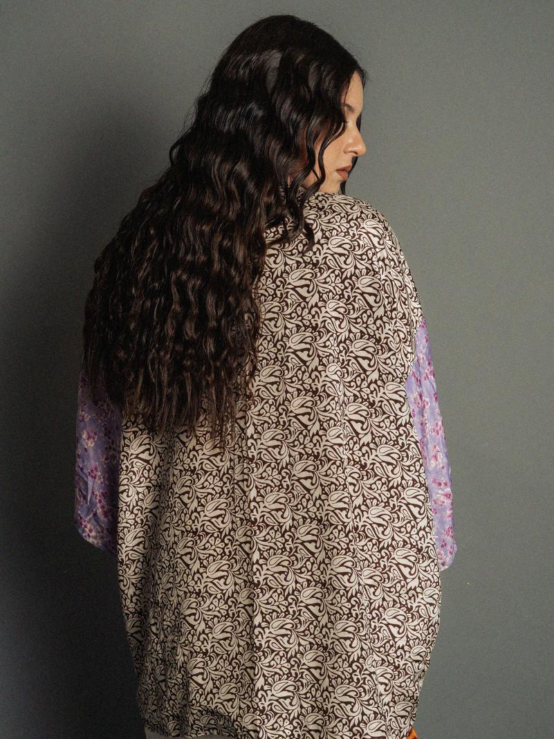 Kimono Corto Patchwork Reversibile N.3