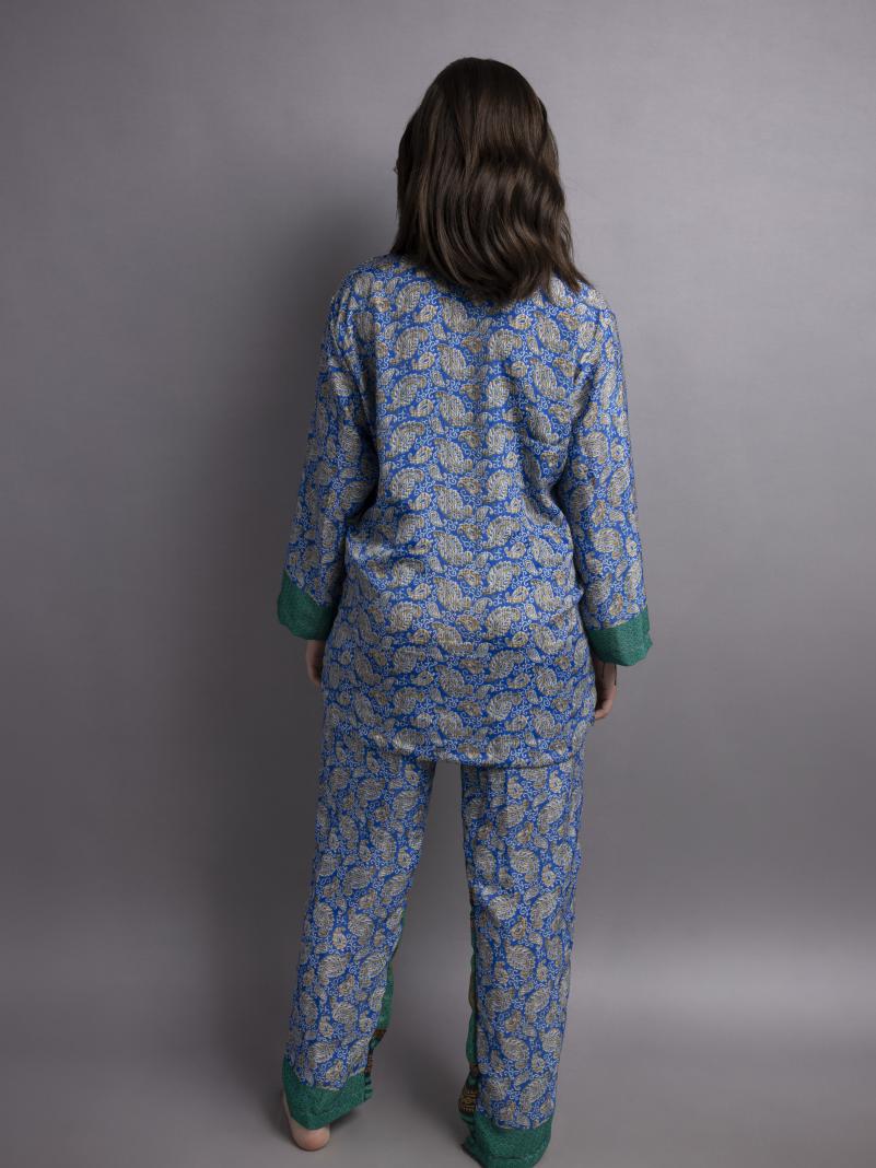 Pigiama in Sari SM - azzurro