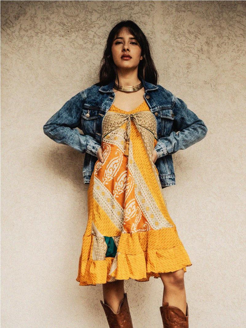 Abitino con spalline arancione - Patna