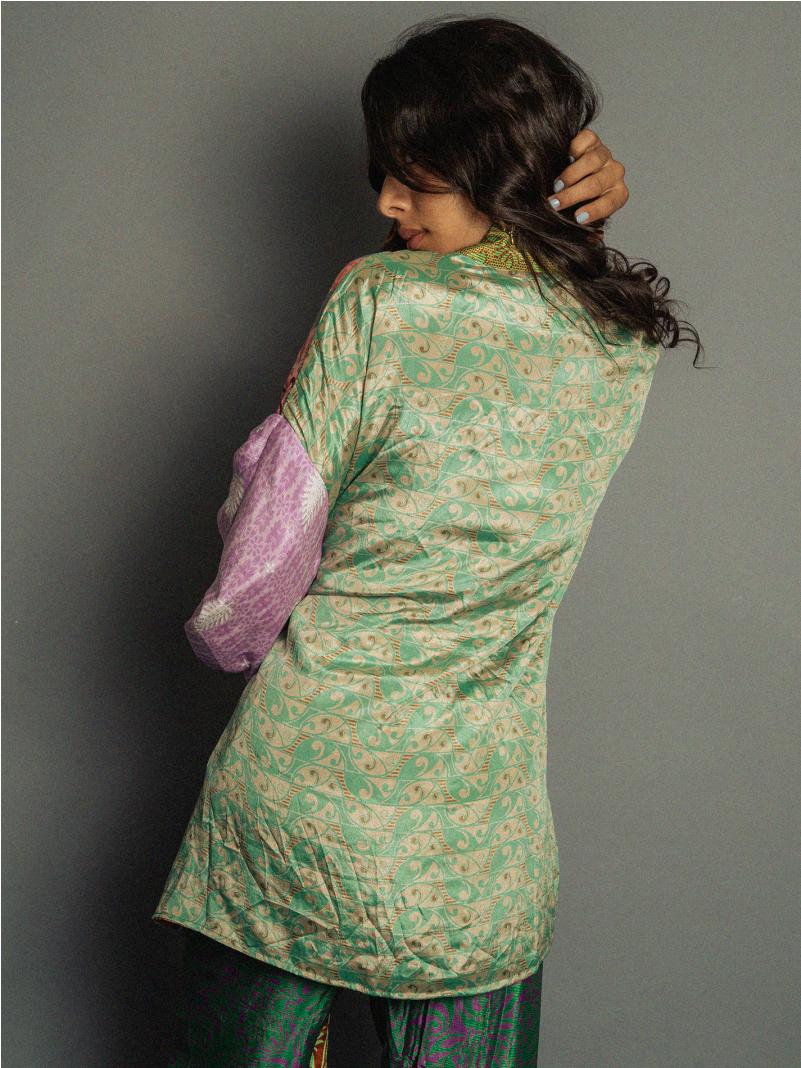 Kimono Corto Patchwork Reversibile N.8