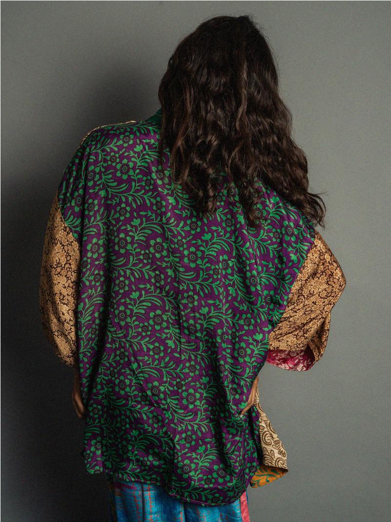 Kimono Corto Patchwork Reversibile N.16