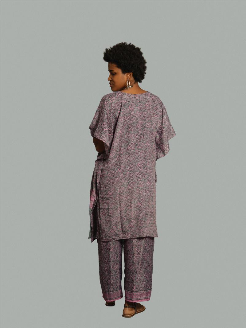 Caftano e pantalone lilla - Jaisalmer