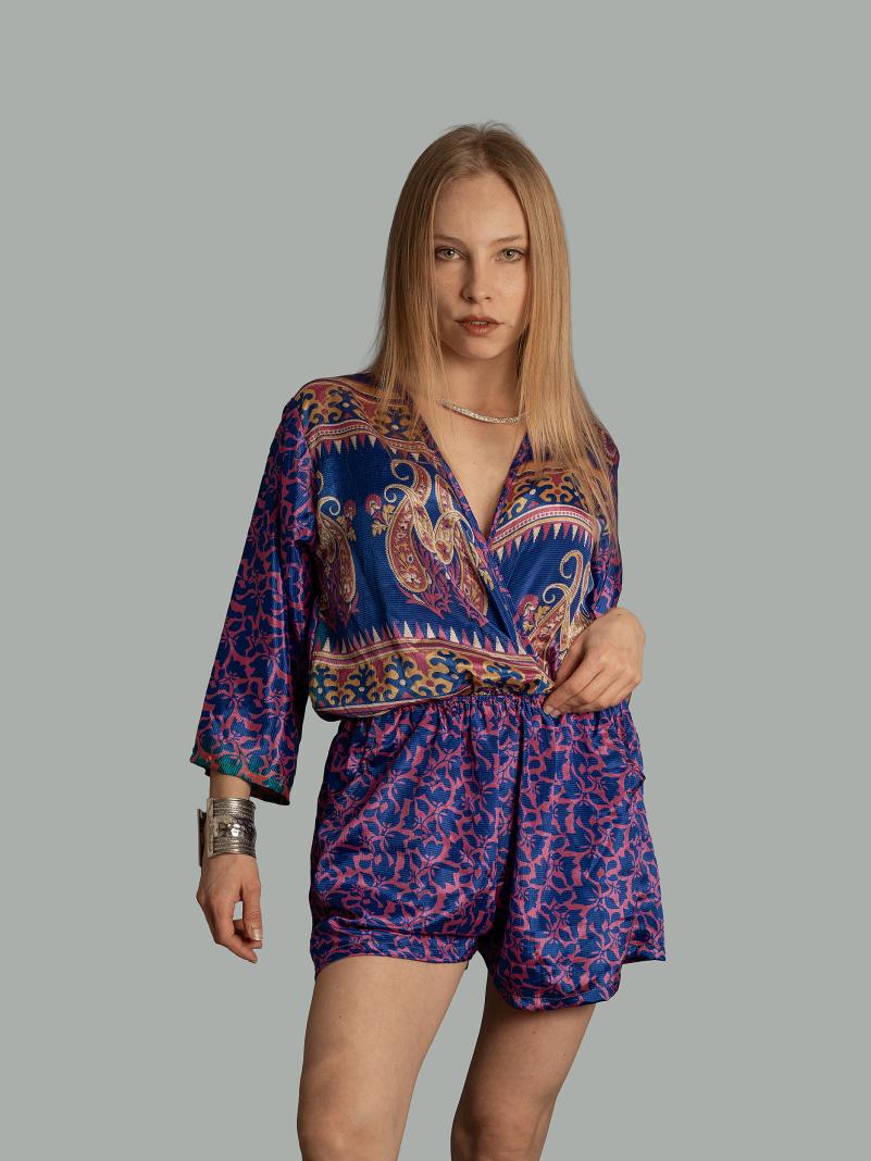 Tutina incrociata copricostume viola – Kali