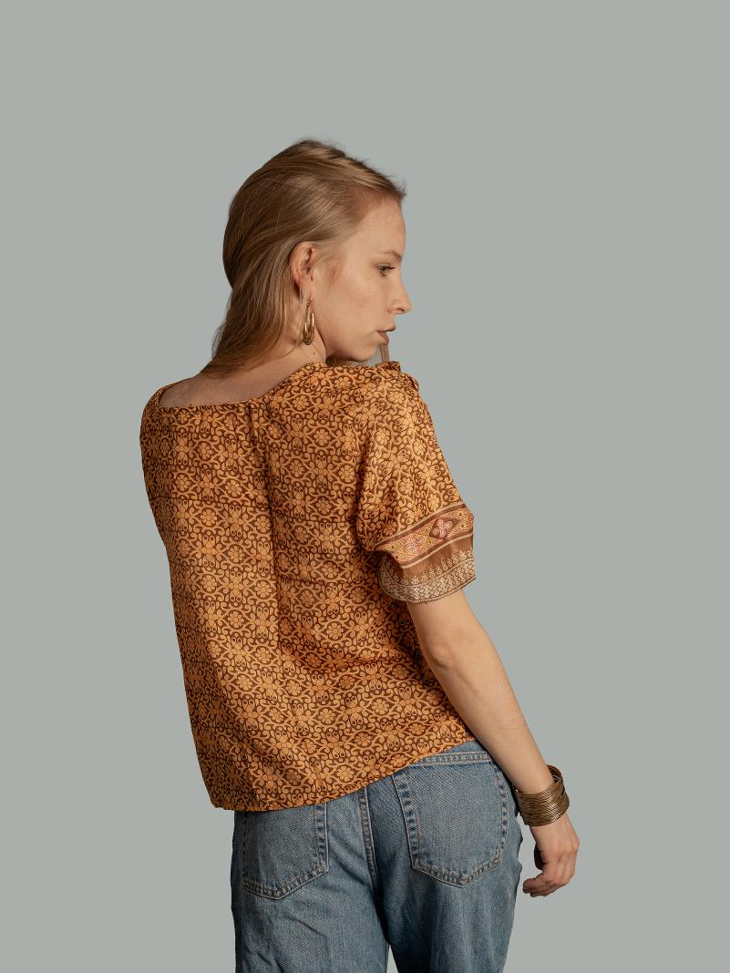 Choli Top Tradizionale arancione