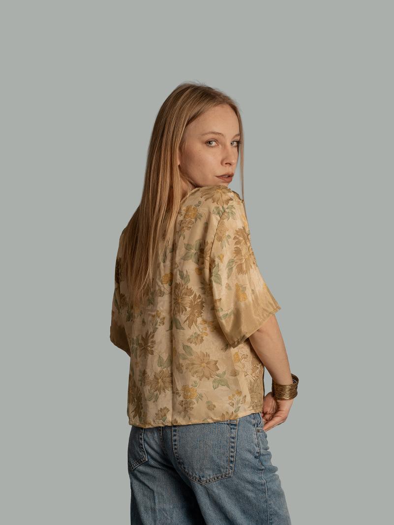 Choli Top Tradizionale beige