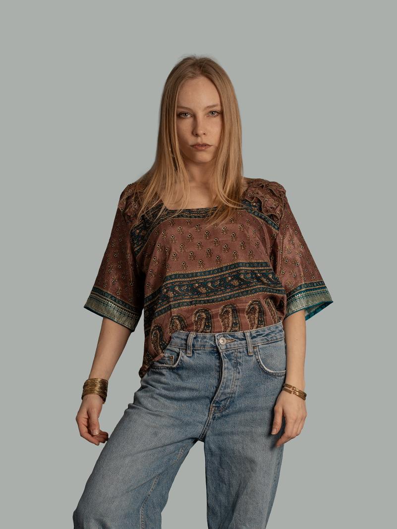 Choli Top Tradizionale fiorellini