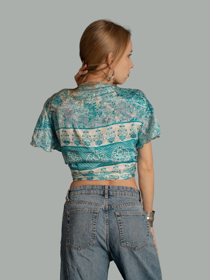 Wrap Top celeste – Bengala