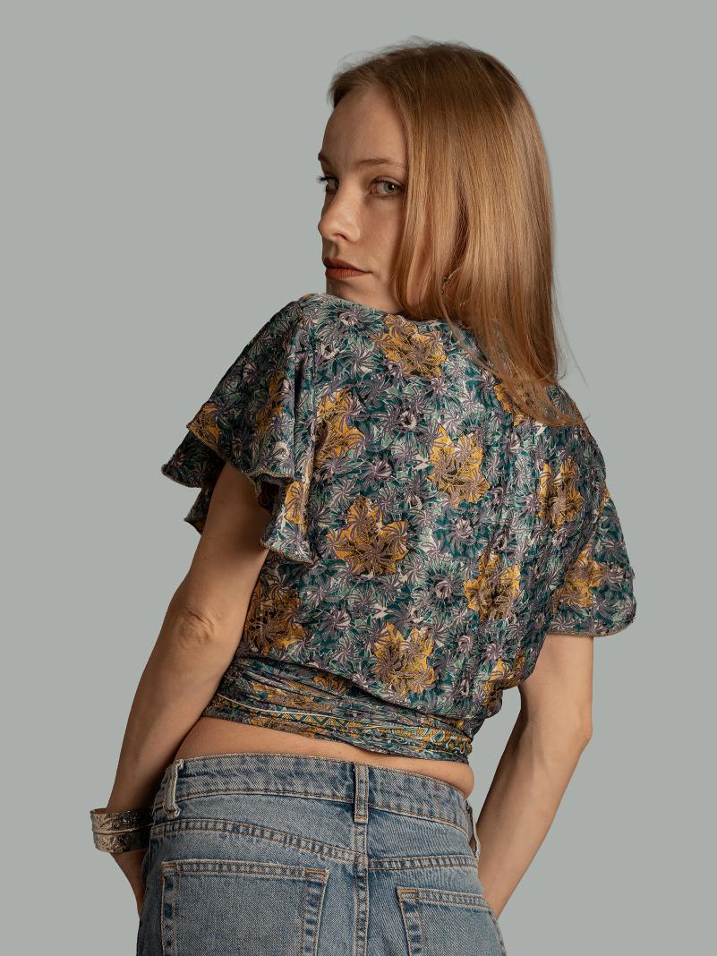 Wrap Top fiori – Bengala