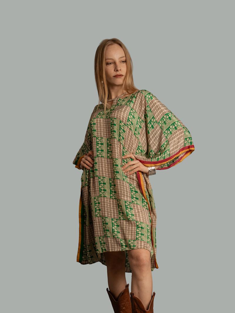 Caftano verde e ocra
