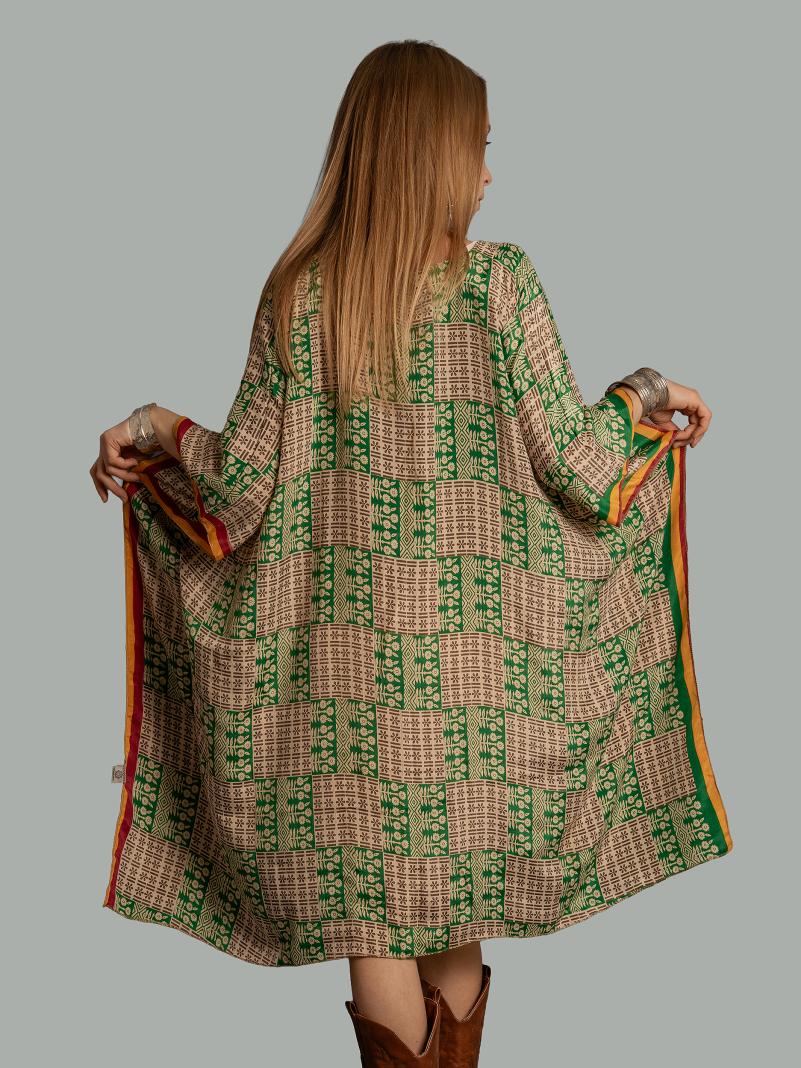 Caftano verde e ocra