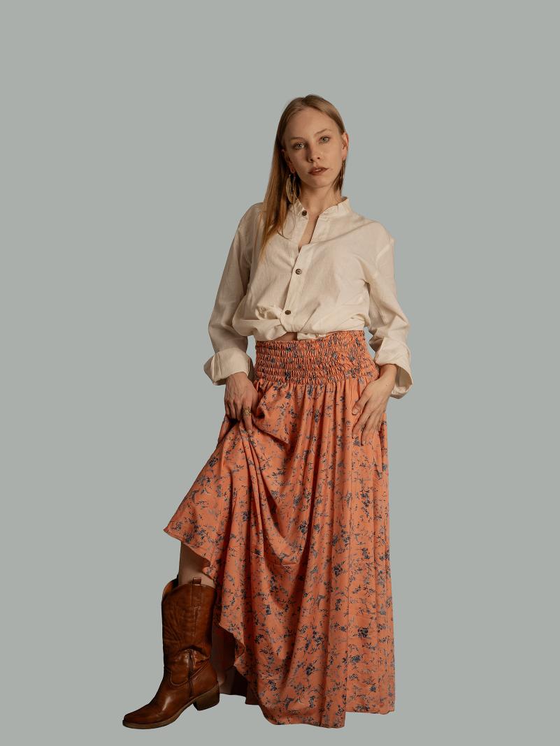 Gonna etnica rosa – Calcutta