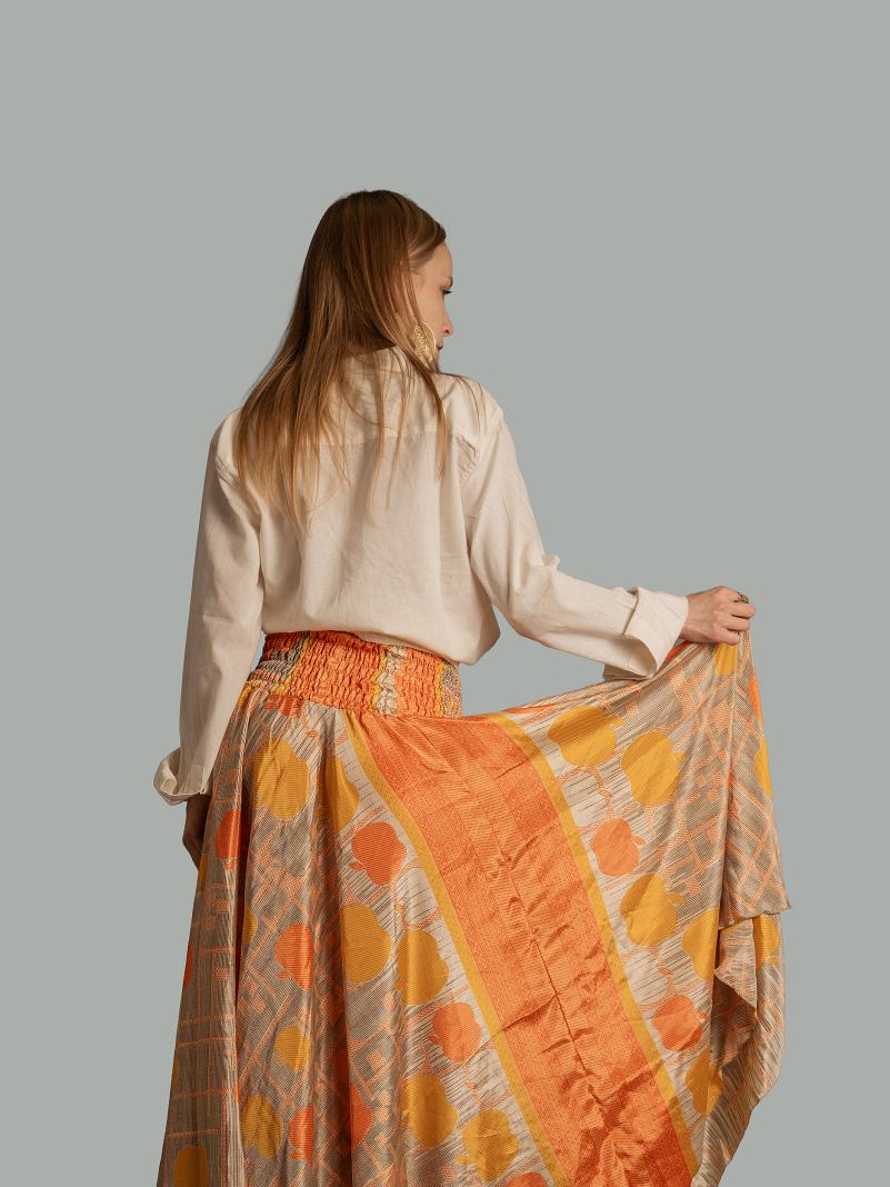 Gonna etnica arancione – Calcutta