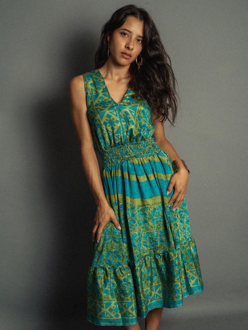 Abito corto verde - Kanpur