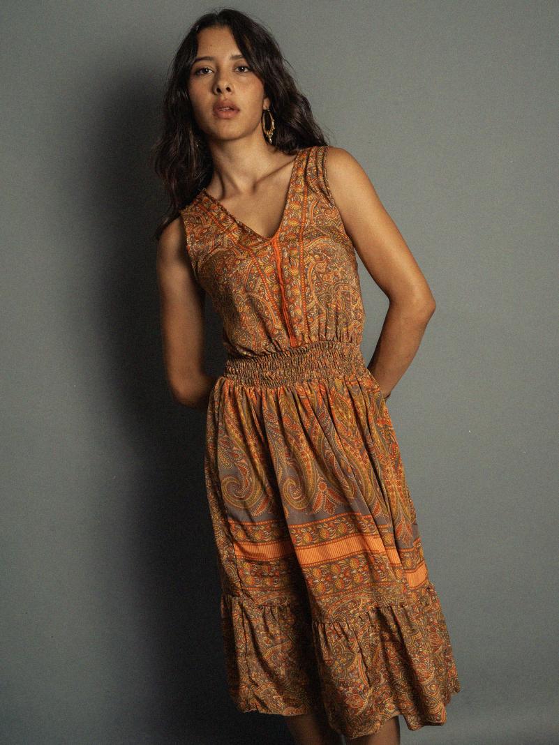 Abito corto arancione - Kanpur