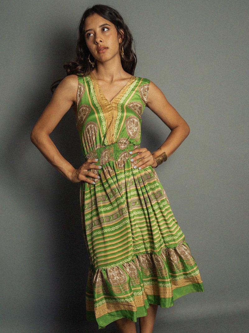 Abito corto verde - Kanpur