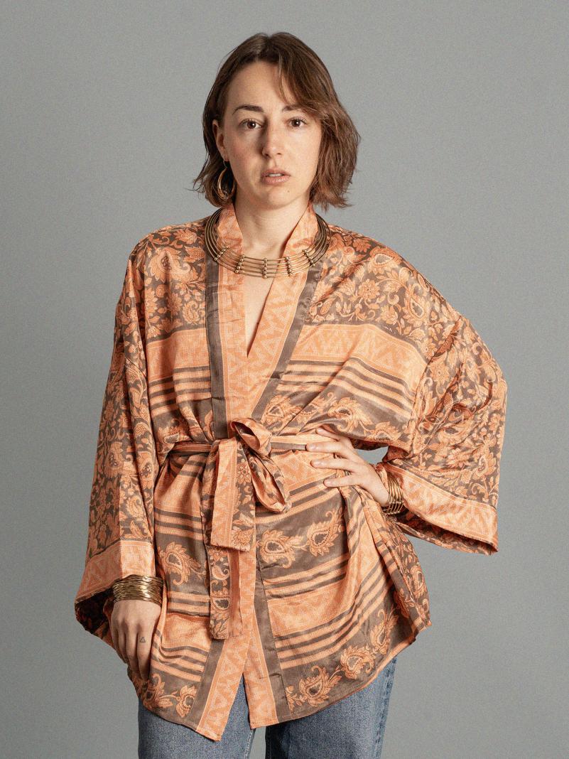 Kimono corto arancione - Kerala