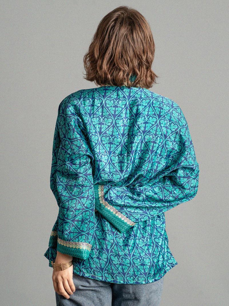 Kimono corto blu - Kerala