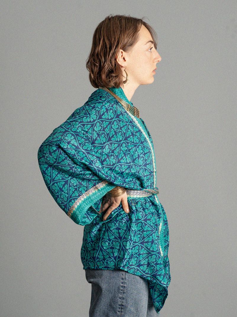 Kimono corto blu - Kerala