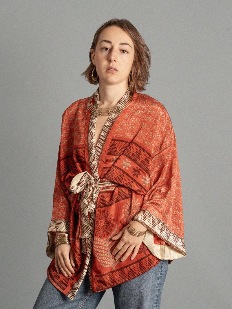 Kimono corto rosso - Kerala