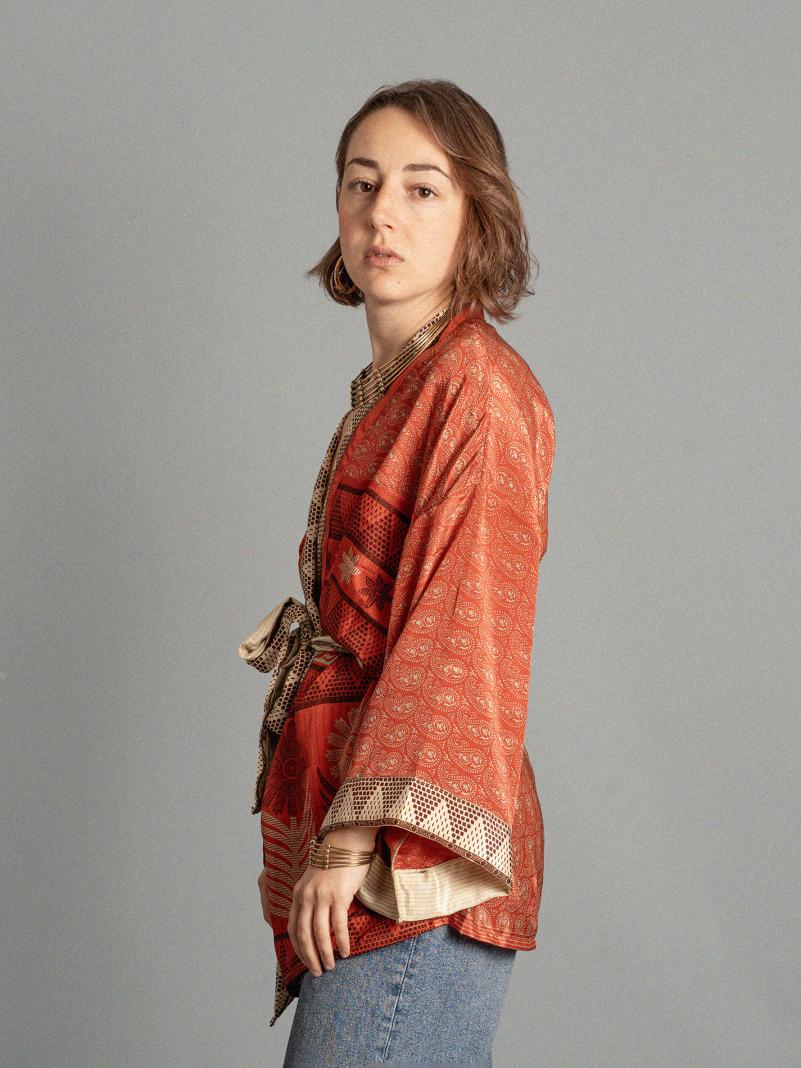 Kimono corto rosso - Kerala