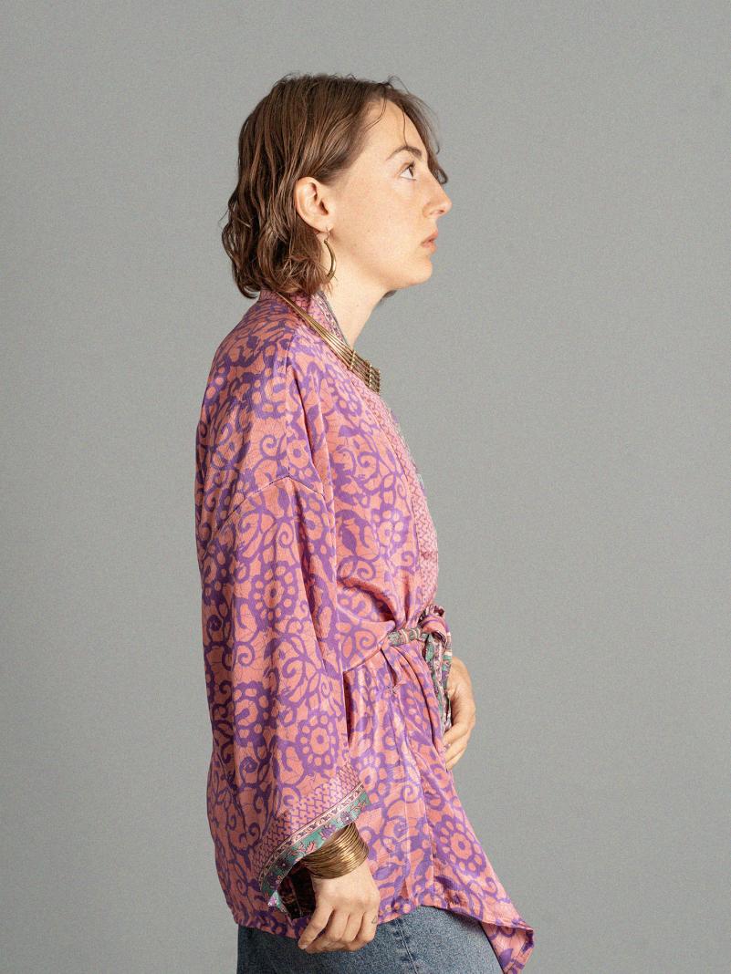 Kimono corto rosa - Kerala