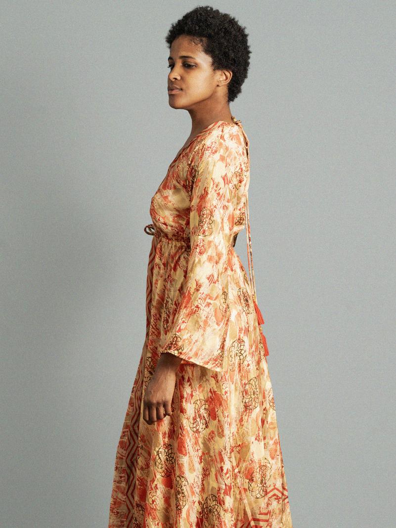 Abito con schiena scoperta zig zag – Sikh