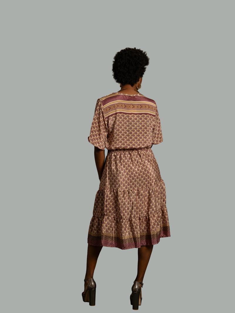 Top e gonna tre quarti lilla - Gange