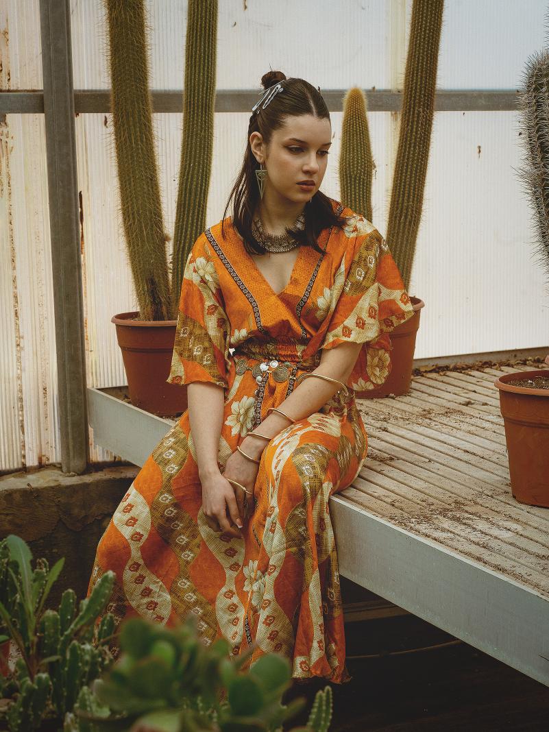 Abito lungo maniche corte - Parvati