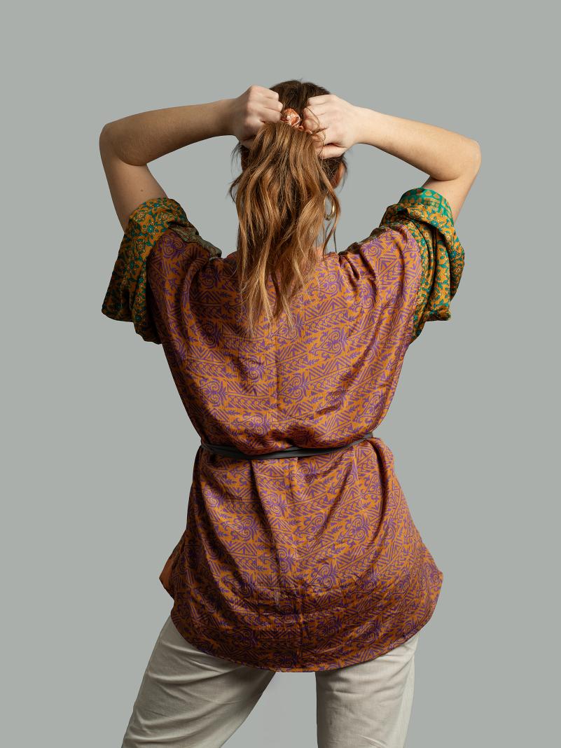 Kimono Corto Patchwork Reversibile 19