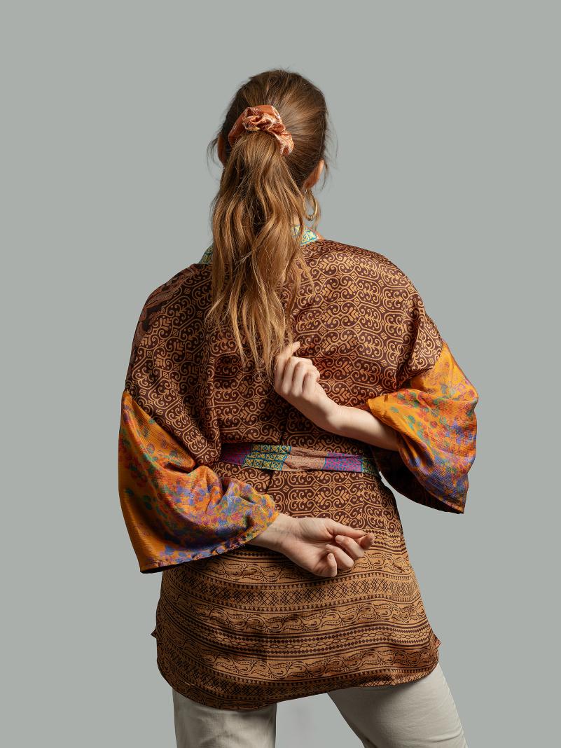 Kimono Corto Patchwork Reversibile 20