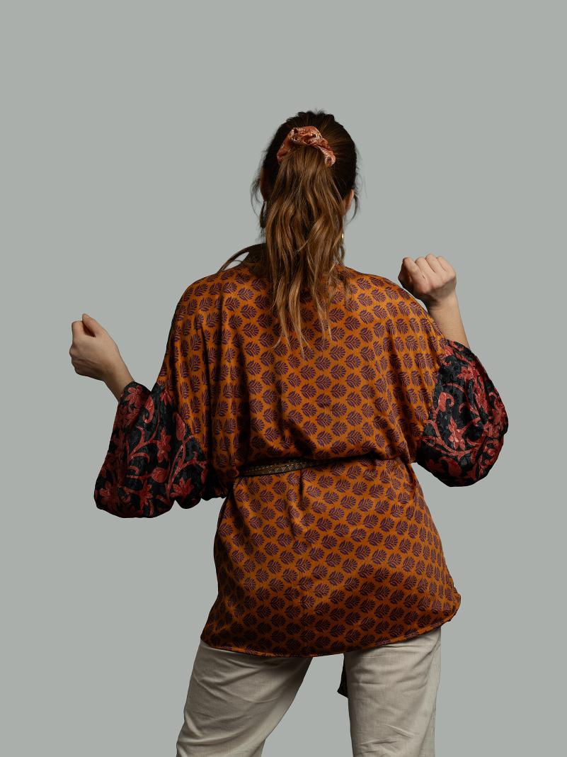 Kimono Corto Patchwork Reversibile 21